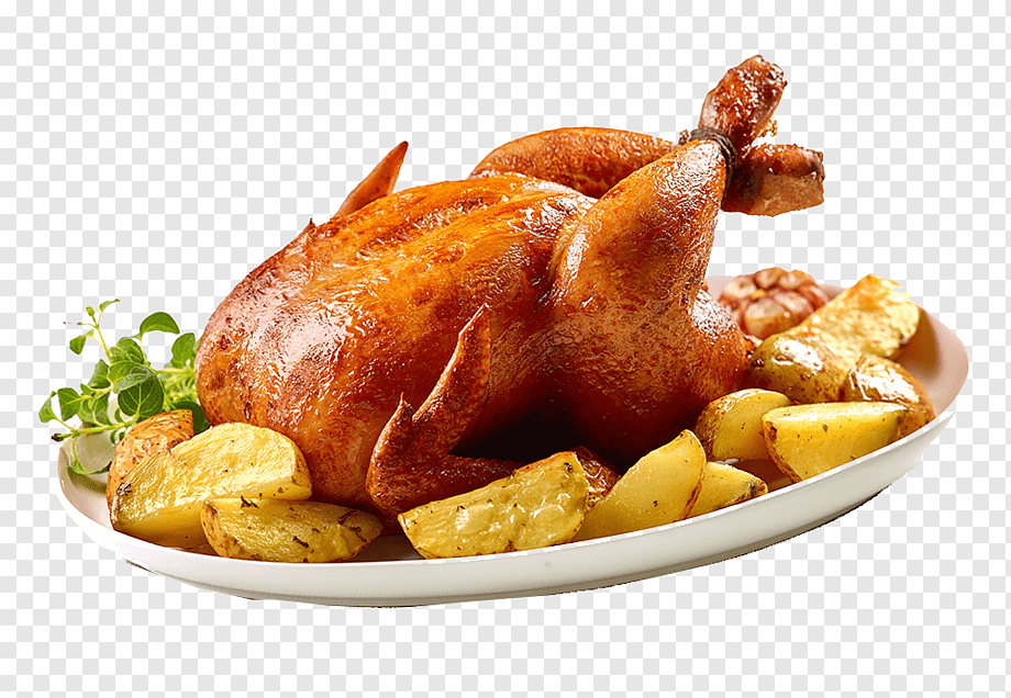 Roast chicken Chicken meat Food Air fryer, roast chicken, roasted chicken with potatoes and herb, animals, baking, recipe png
