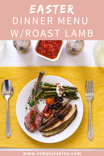 Roast Lamb with Spicy Harissa & Roasted Asparagus with Goat Cheese ...