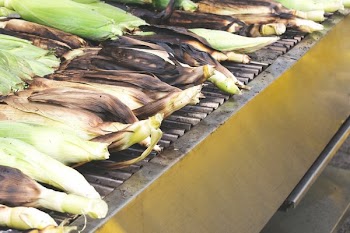 Roasting Corn Cobbs