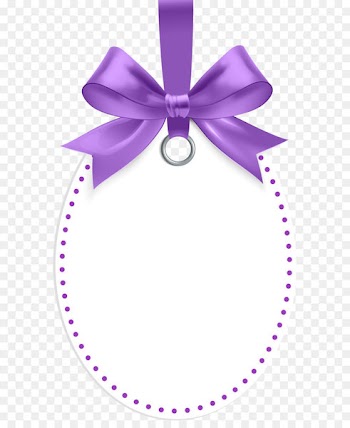 Robert and Kathleen Photographers Green wedding Bride Fashion - Label with Purple Bow Template PNG Clip Art 