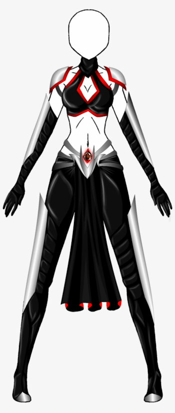 Robes Drawing Assassin Png Black And White Download - Anime Female ...