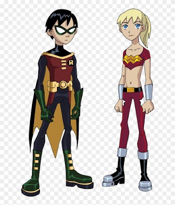 Robin And Wonder Girl By Glee-chan - Wonder Girl