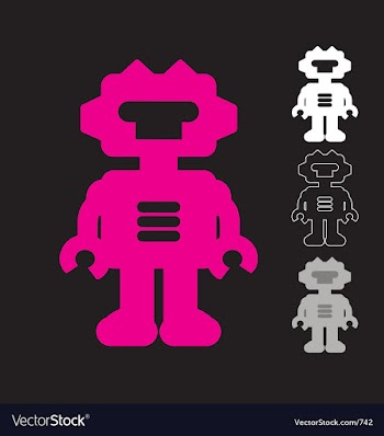 Robot vector image