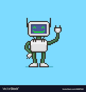 robot with a display instead of a face