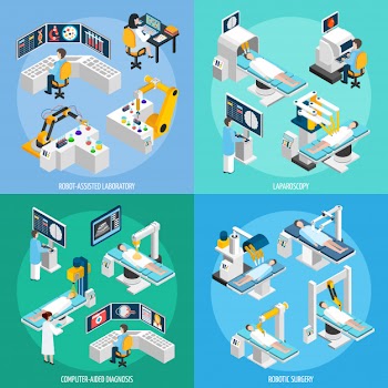 Robotic surgery isometric design concept