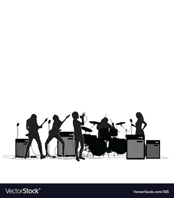 Rock and roll vector image