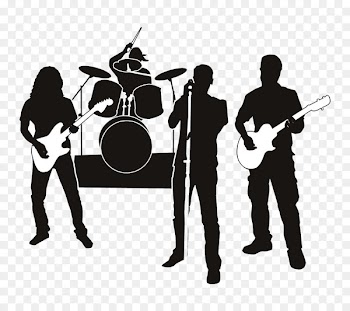 Rock Band Clip art Musical ensemble Silhouette Vector graphics - rock band 