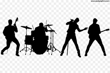 Rock Band Silhouette Musical ensemble - band 