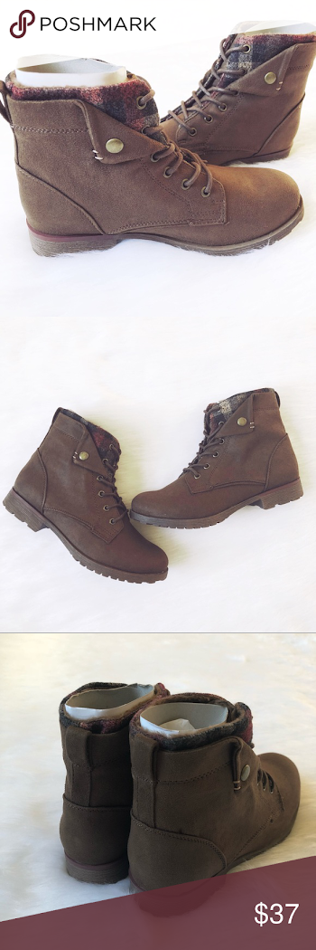 Rock & Candy Lace Up Plaid Boots New with box. Women's size 7M ...