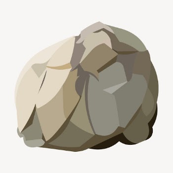 Rock collage element, nature illustration | Free PSD - rawpixel