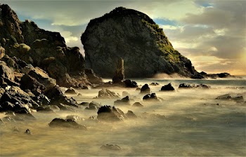 Rock Formation by the Sea