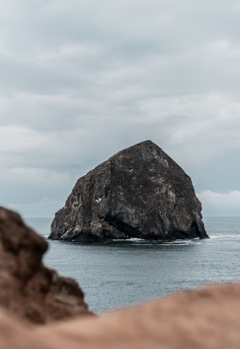 Rock Formation in Body of Water