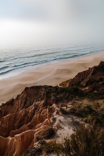 rock formation near sea at daytime