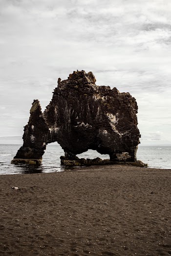Rock Formation Near The Shore