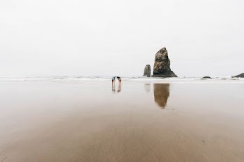 rock formation on shoreline