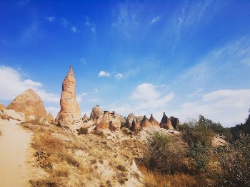 Rock Formations on a Mountain