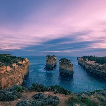 Rock Formations on Water