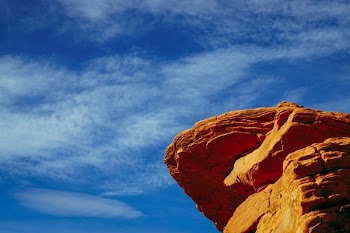 Rock Mountain Under Blue Sky