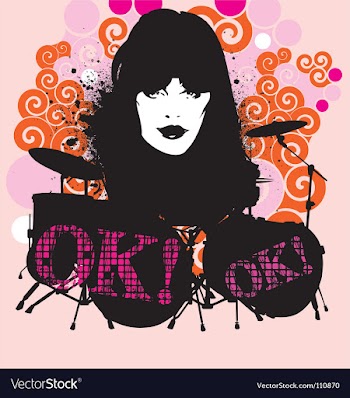 Rock n rolling vector image