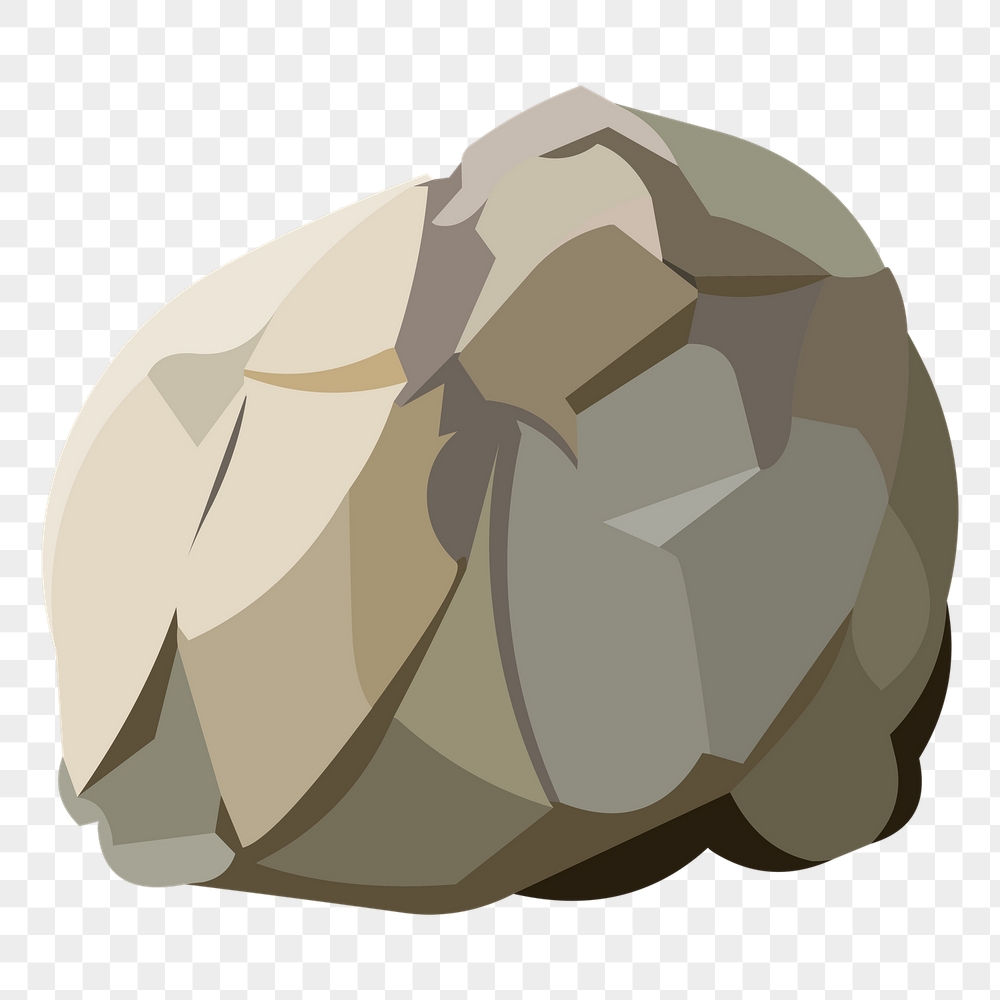 Rock png sticker nature illustration, | Free PNG - rawpixel