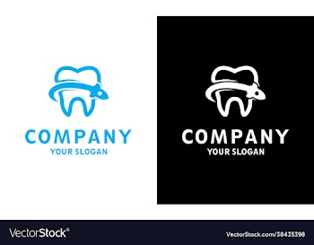 rocket dental logo template design