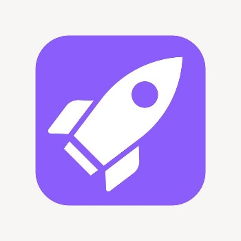 Rocket icon, flat square design | Free Icons - rawpixel