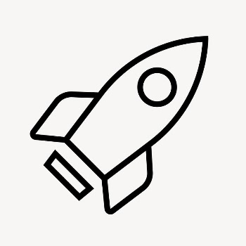Rocket icon, line art illustration | Free Icons - rawpixel