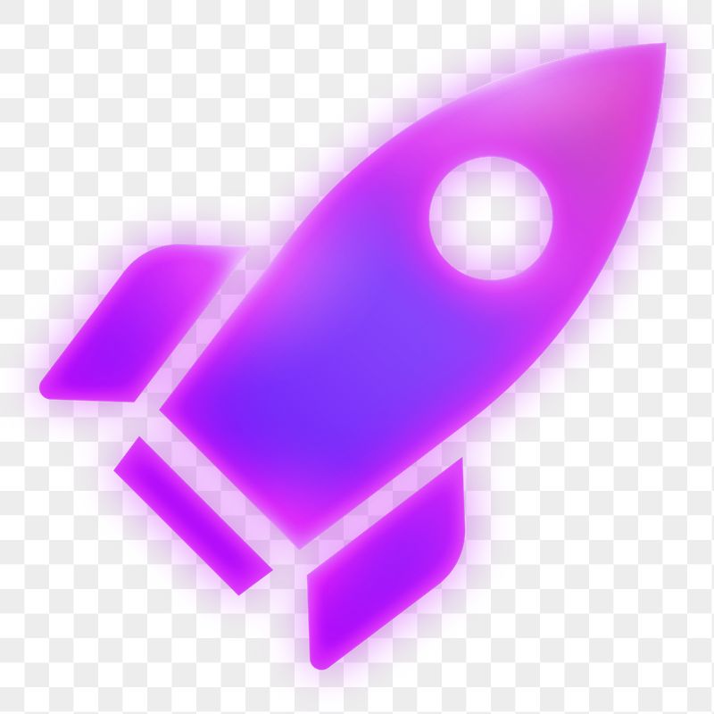 Rocket icon png sticker, neon | Free Icons - rawpixel