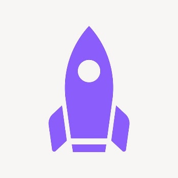 Rocket icon, purple flat design | Free Icons - rawpixel