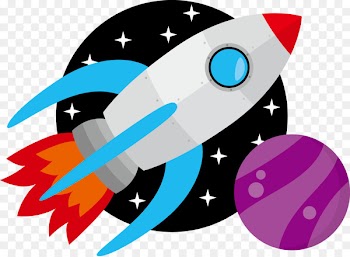 Rocket launch Spacecraft Astronaut - Vector fly space rocket 