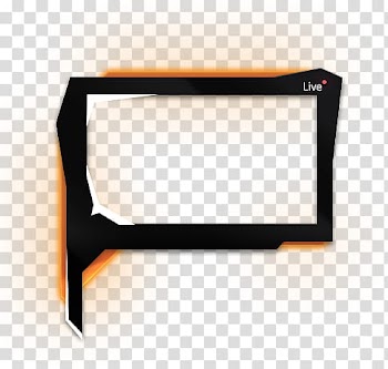 Rocket League Overlay Black n Orange, black and orange frames transparent background PNG clipart