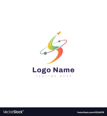 rocket logo galaxy logo space logo design