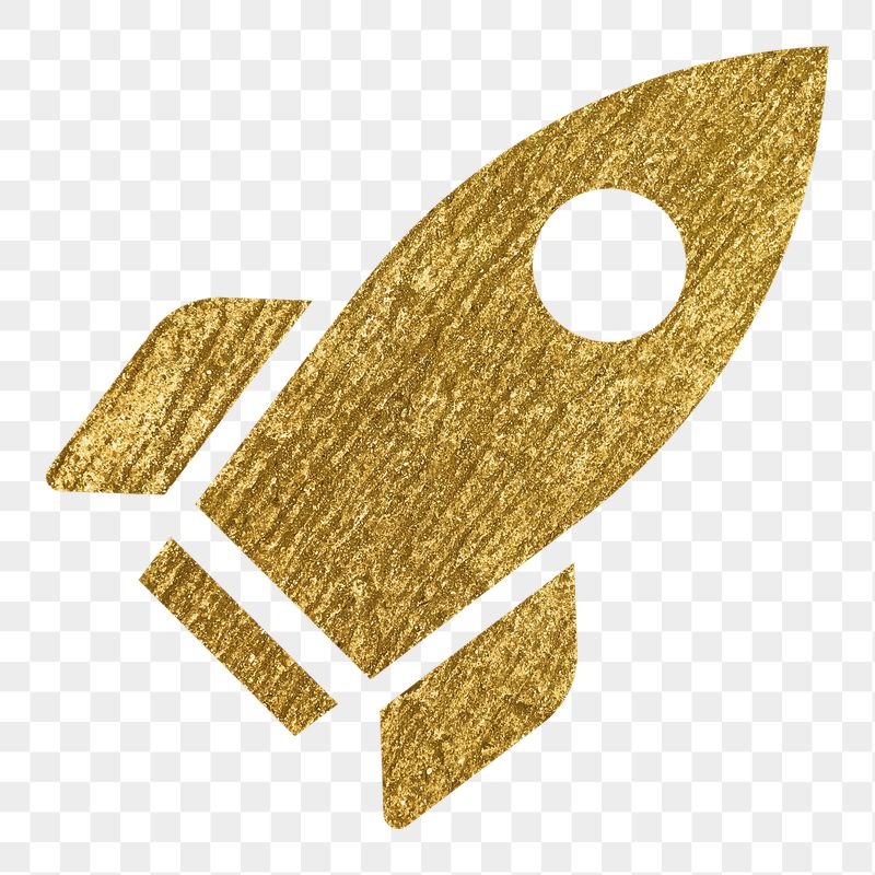 Rocket png icon sticker, gold | Free Icons - rawpixel