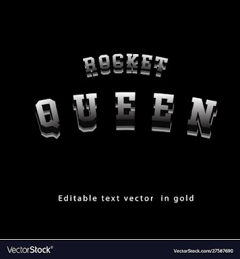 Rocket-queen-1000 vector image