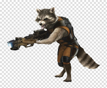 Rocket Raccoon PNG Image Background