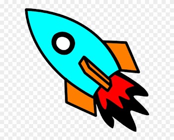 Rocketship Clip Art Image - Animated Rocket