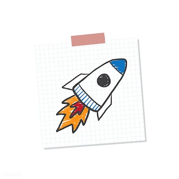 Rocketship start up note illustration | Free stock vector - 412498