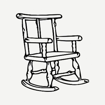 Rocking chair collage element, vintage | Free PSD Illustration - rawpixel