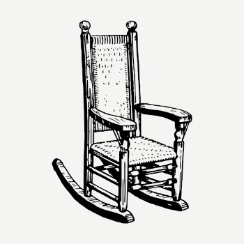 Rocking chair drawing, vintage furniture | Free PSD - rawpixel