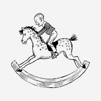 Rocking horse drawing, vintage toy | Free Photo - rawpixel