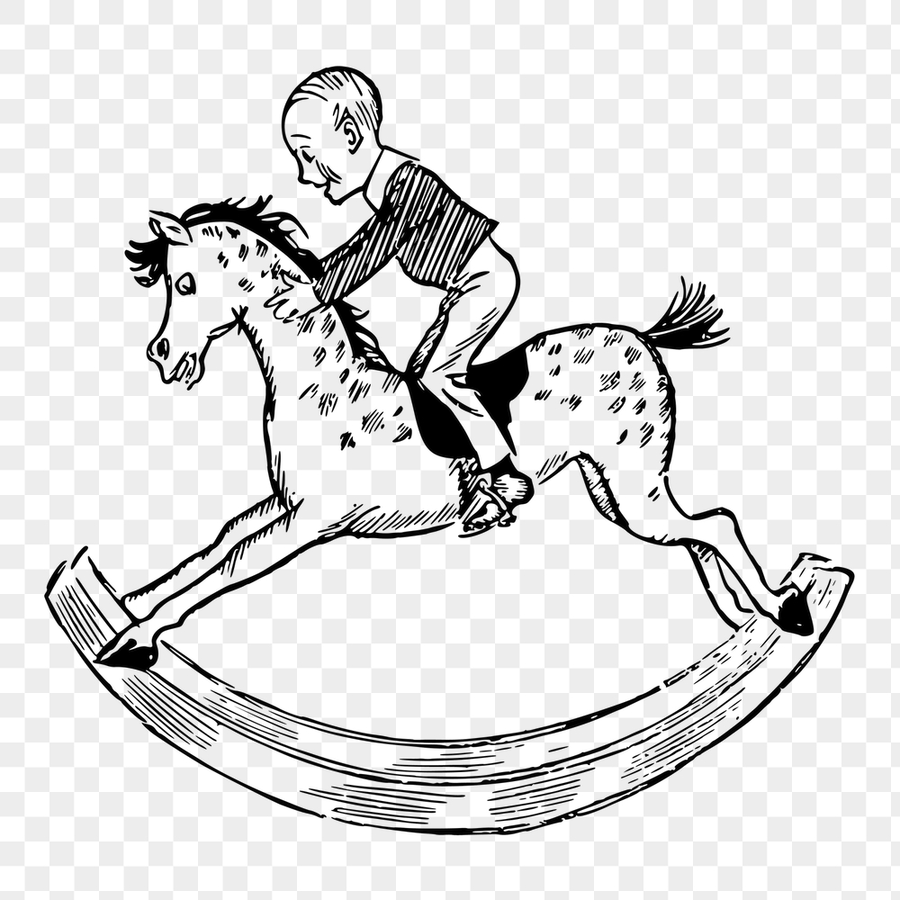 Rocking horse png sticker, toy | Free PNG - rawpixel
