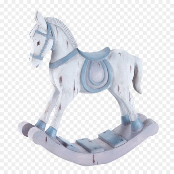 Rocking horse Toy Child - White Horse Toys 