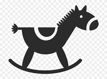 Rocking Horse Wall Decal - Car Stickers Baby Rocking Horse Sticker