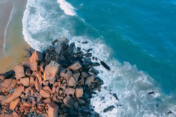 Rocks On Seashore