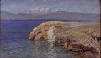 Rocky coast with waterfalls on Eubøa | Free Photo - rawpixel