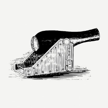 Rodman gun drawing, military weapon | Free PSD - rawpixel