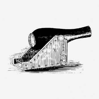 Rodman gun drawing, vintage military | Free Photo - rawpixel