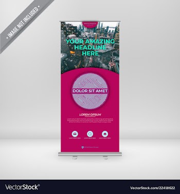 Roll up announcement vector image