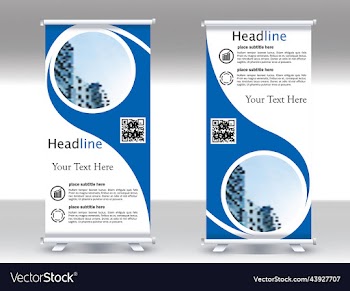 roll up banner design template
