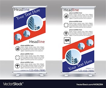 roll up banner design template